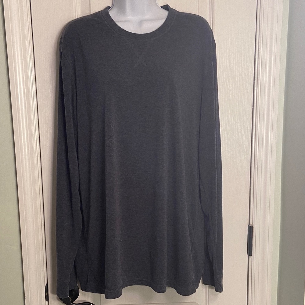 HeatKeep mens long sleeve crew neck, XL, blue, soft cozy material, great con